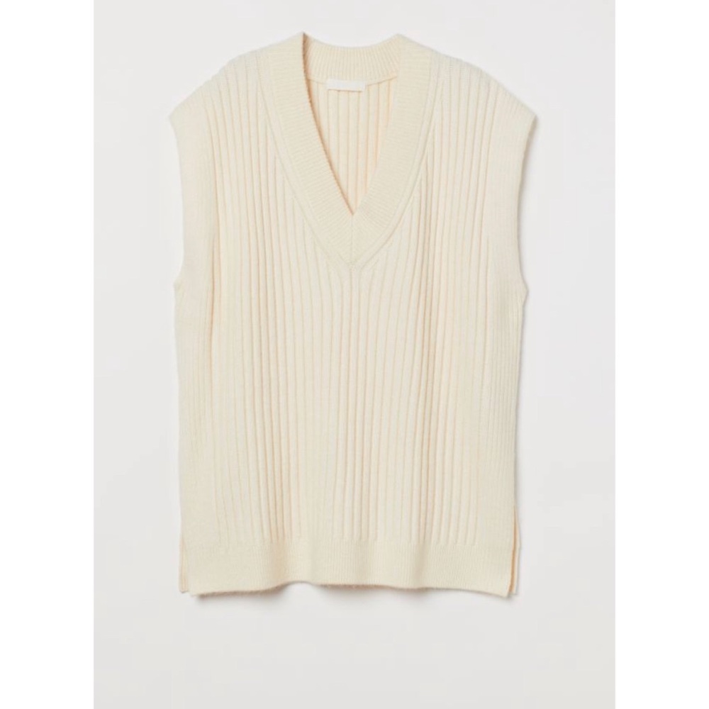 H&M Rib Knit Sweater Vest NWT Size M
